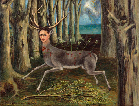The Wounded Deer (El Venado Herido)- Frida Kahlo Painting - Framed Prints