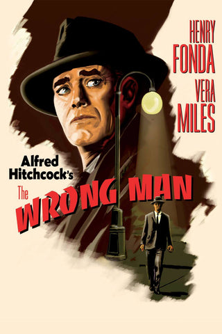 The Wrong Man - Henry Fonda - Alfred Hitchcock - Classic Hollywood Suspense Movie Poster by Hitchcock