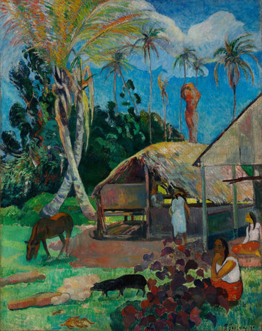 The Black Pigs - Large Art Prints by Paul Gauguin