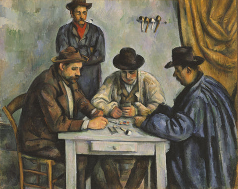 The Card Players - Large Art Prints by Paul Cézanne