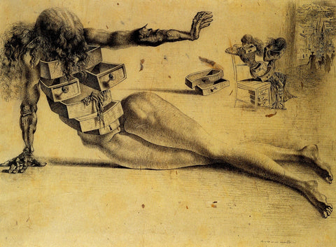 The City of The Drawers by Salvador Dali