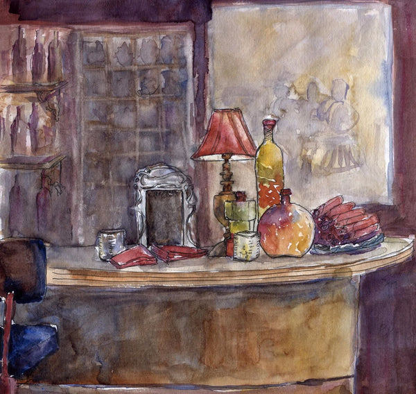 The Still Life Bar In Watercolors - Art Prints