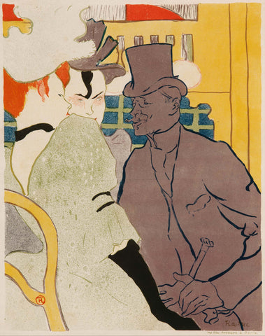The Englishman at the Moulin Rouge - Large Art Prints by Henri de Toulouse-Lautrec