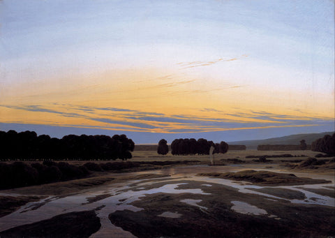 The Grosse Gehege near Dresden - Posters by Caspar David Friedrich