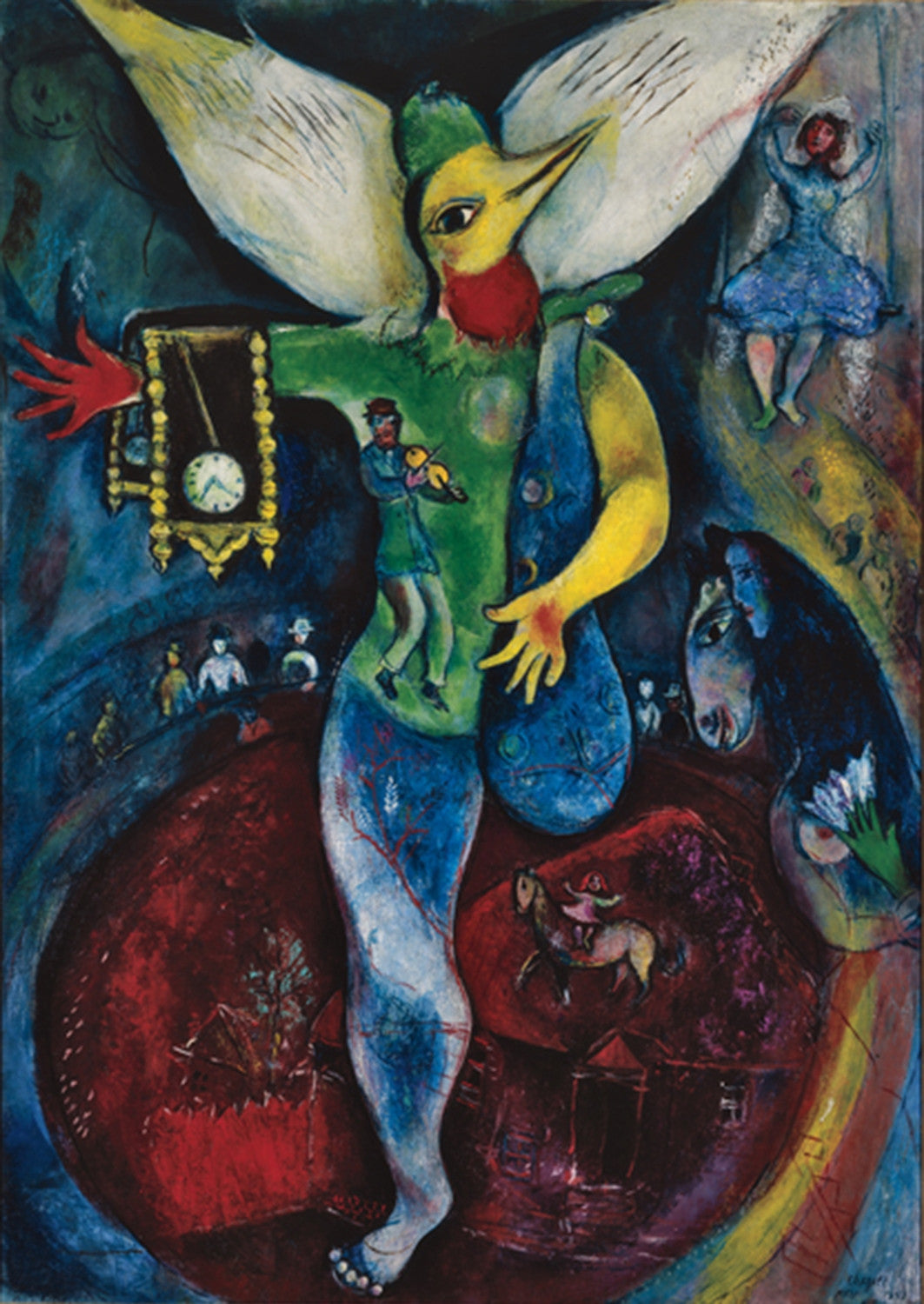 Marc Chagall シャガール　女軽業師　Woman Juggler The Juggler by Marc Chagall | Buy Posters, Frames, Canvas
