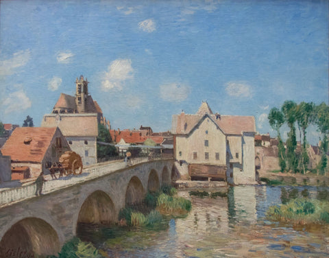 The Moret Bridge in the Sunlight - Framed Prints