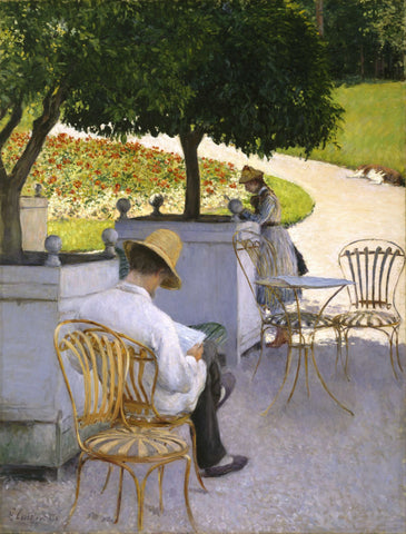 The Orange Trees - Canvas Prints by Gustave Caillebotte