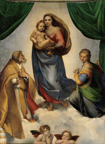 The Sistine Madonna - Large Art Prints by Raphael