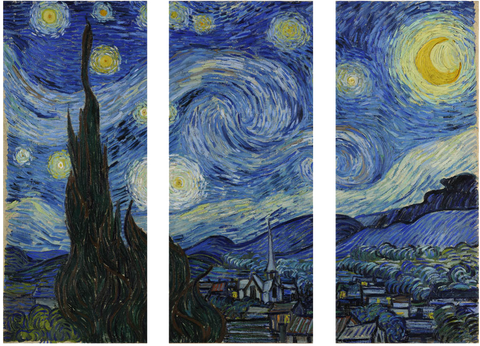 The Starry Night - Art Panels by Vincent van Gogh