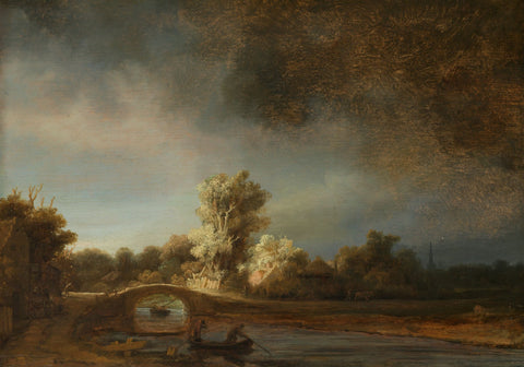 The Stone Bridge - Posters by Rembrandt