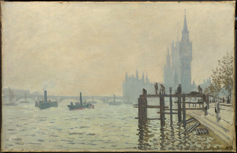 The Thames Below Westminster - Life Size Posters by Claude Monet