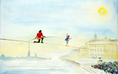 The Tightrope Walkers - Large Art Prints by Christopher Noel