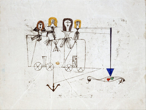 The Virtue Wagon (to the memory of October 5, 1922) by Paul Klee