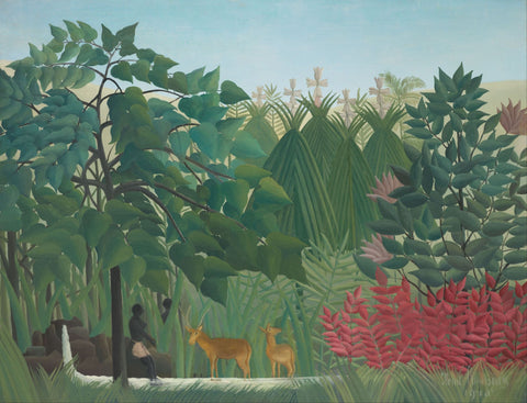 The Waterfall - Life Size Posters by Henri Rousseau