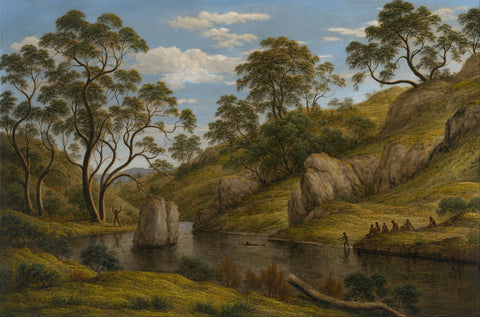 The bath of Diana, Van Diemens Land - Art Prints by John Glover