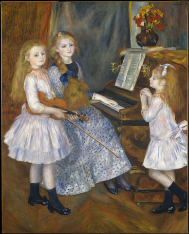 The Daughters Of Catulle Mendes by Pierre-Auguste Renoir