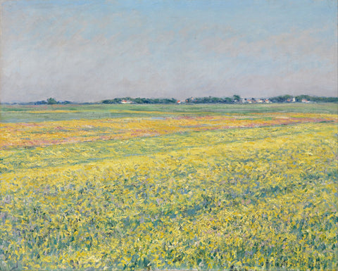 The plain of Gennevilliers, yellow fields - Posters by Gustave Caillebotte