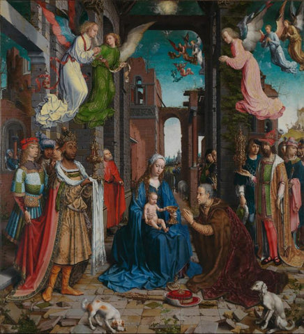 The Adoration Of The Kings - Life Size Posters by Jan Gossaert