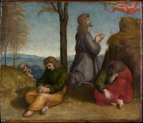 The Agony In The Garden - Canvas Prints by Raphael