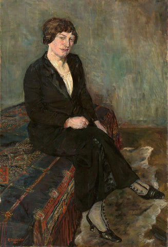 The Artist Sister (Die Schwester des Künstlers) – Rudolf Schlicter - Canvas Prints