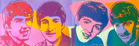 The Beatles - Andy Warhol - Pop Art Lithograph Print Poster by Tallenge Store