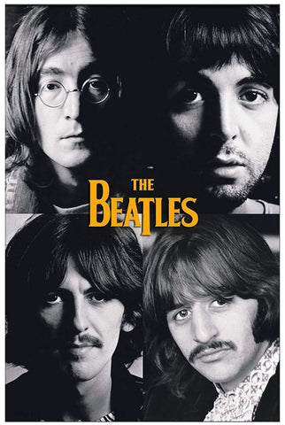 The Beatles - Classic Grid Poster - Art Prints by Ralph