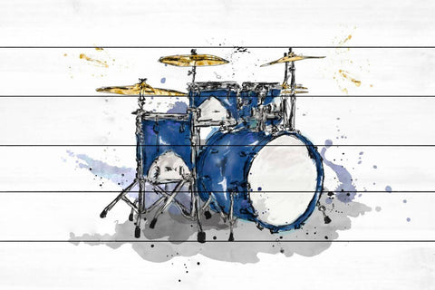 The Blue Drum Set by Alicia