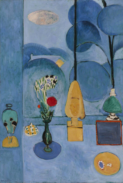 The Blue Window (La glace sans tain) - Henri Matisse - Canvas Prints