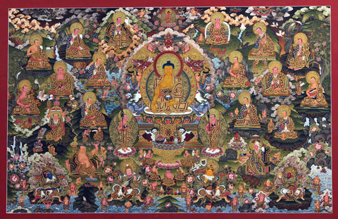 Thangka Paintings - Buddha Amitabha by James Britto