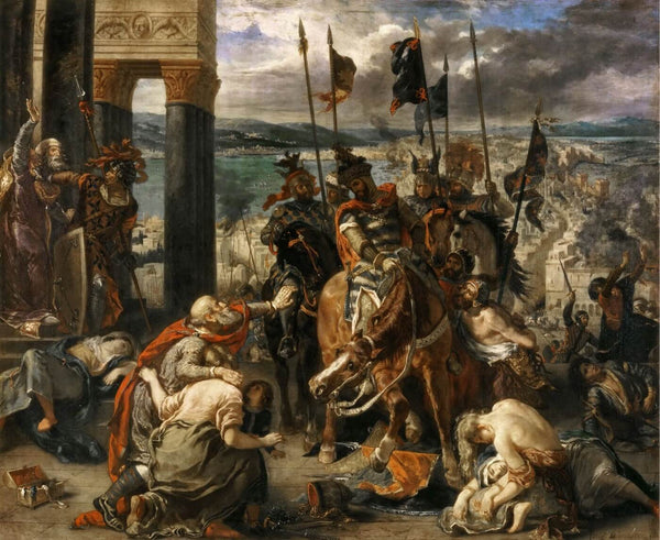 The Crusaders Entering Constantinople - Canvas Prints