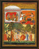 Krishna Dances With The Gopis - Mewari Painting c1780 - Vintage Indian Miniature Art Painting - Art Prints