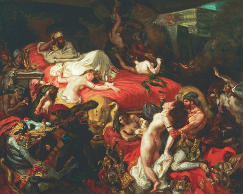 The Death of Sardanapalus - Eugene Delacroix - Framed Prints