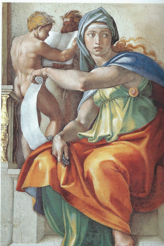 The Delphic Sibyl - Posters by Michaelangelo