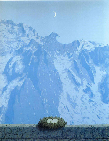 The Domain of Arnheim ( Le domaine dArnheim) – René Magritte Painting – Surrealist Art Painting by Rene Magritte
