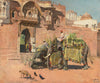 The Elephants Of The Rajah Of Jodhpur - Canvas Prints
