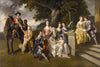 The Family of Sir William Young - Johan Zoffany - c 1767 - Vintage Painting - Framed Prints