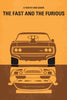 The Fast And The Furious - Minimalist Movie Poster Art - Canvas Prints