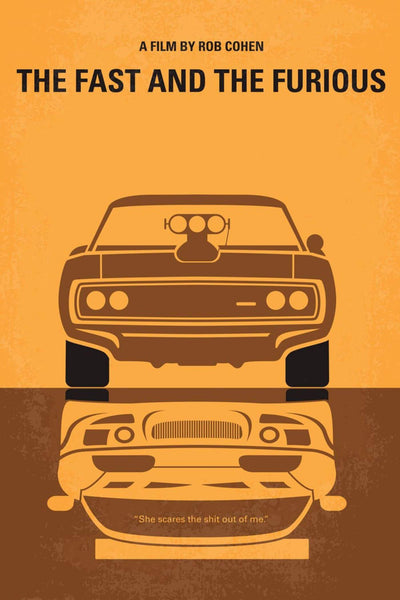 The Fast And The Furious - Minimalist Movie Poster Art - Art Prints