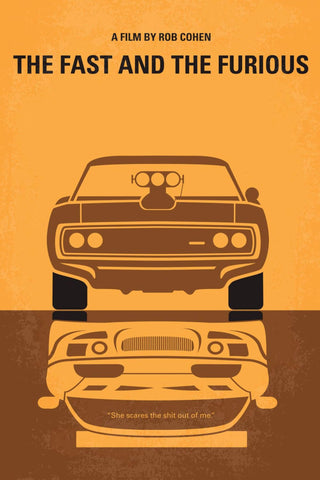 The Fast And The Furious - Minimalist Movie Poster Art by Brian OConner