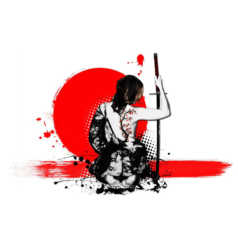 The Female Samurai - Canvas Prints by Anonymous Artist