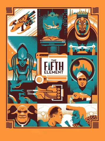 The Fifth Element - Movie Poster Fan Art - Tallenge Hollywood Bruce Willis Poster Collection - Art Prints