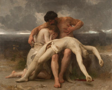 The First Mourning - Large Art Prints by William-Adolphe Bouguereau