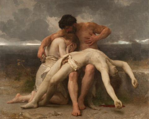 The First Mourning - Posters by William-Adolphe Bouguereau