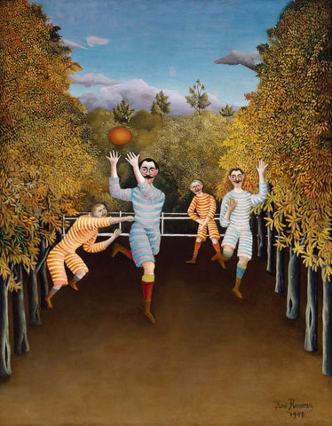 The Football Players - Henri Rousseau - Posters by Henri Rousseau