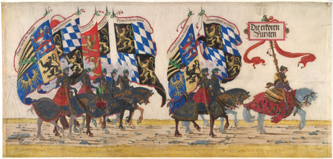 The German Princes - Framed Prints by Albrecht Altdorfer