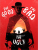 The Good The Bad The Ugly - Clint Easwood - Tallenge Hollywood Western Movie Poster - Art Prints
