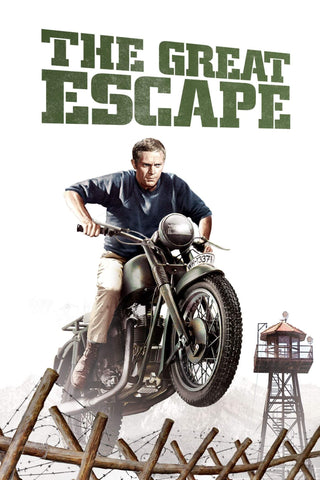 The Great Escape - Steve McQueen - Hollywood Cult War Classics Graphic Movie Poster - Posters