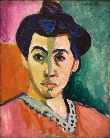Portrait of Madame Matisse (Green Stripe) [Portrait de Madame Matisse (Rayure verte)] – Henri Matisse Painting by Henri Matisse