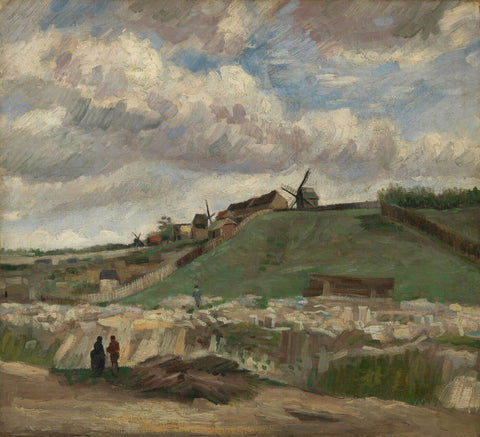 The Hill of Montmartre with Stone Quarry 1886 - Vincent Van Gogh - Large Art Prints by Vincent Van Gogh