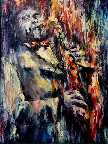 The Jazz Saxophonist - Framed Prints by Leo